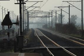 railways in the morning