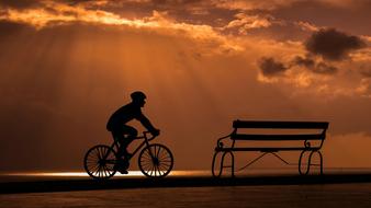 Design Wheel Bike sunset