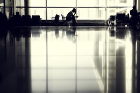 Airport Person waiting