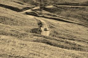 Road Car sepia