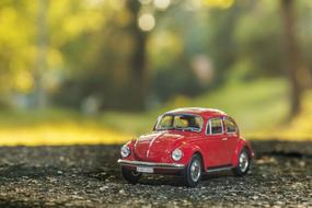 Car Model Beetle red