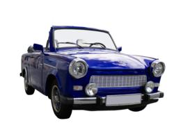 vintage blue minicabriolet