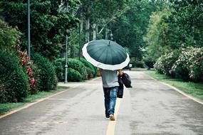 Walk with Umbrella