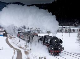 retro Steam Locomotive transport