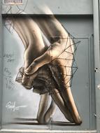 graffiti illustration of hands on a wall