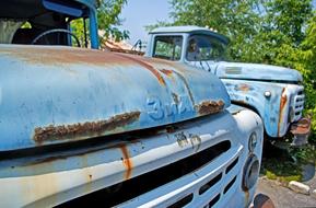 rotting abandoned car