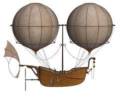 clipart pf air ship dirigible flying