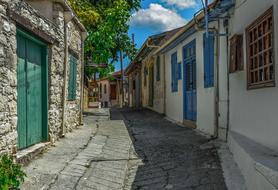 Cyprus Omodos Village street