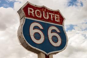 highway Route 66 sign