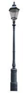 old street lamp on white sky