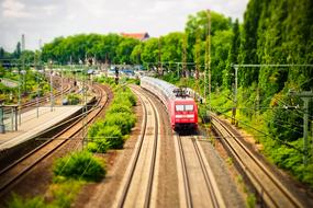 red Gleise Railway