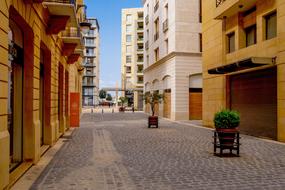 Photo of a pedestrian street in Beirut, Lebanon