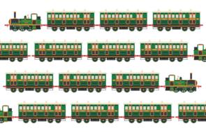 pattern with trains