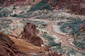 The Tsingy Rouge is a stone formation of red laterite