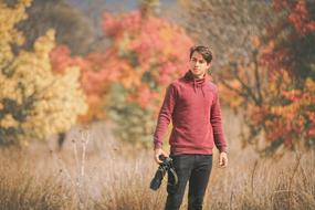 Portrait Landscape, guy with camera