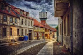 old town street in Nauen