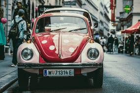 old little car with funny design