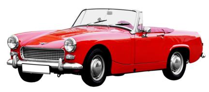 Sports Car Convertible Oldtimer as a 3d model