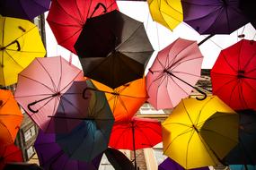 colorful Umbrella Street Avenue