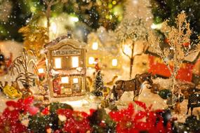 decorative christmas village