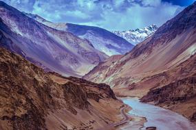 Mountains River drawing