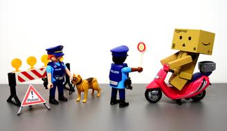 Traffic Control Police Figures toy