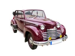 burgundy opel old-timer