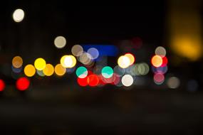 Blur Bokeh Lights of night city