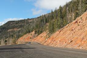 mountain road in Utah, USA