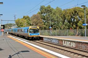 passenger train on City Railway, Australia, Melbourne