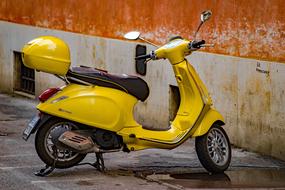 Vespa Scooter yellow