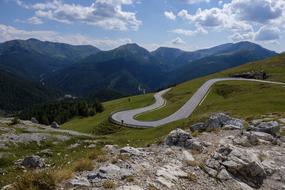 Road Curve mountains