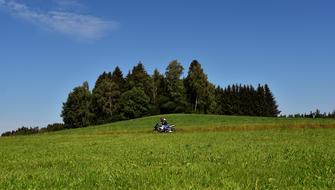 motorcycle on the rural road