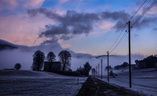 delightful Winter Dawn Landscape