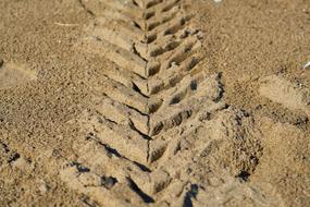 Wheel Car sand