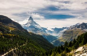 panoramic view of the Matterhorn Zermatt