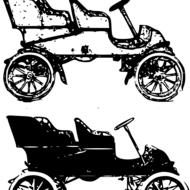 car retro vintage drawing