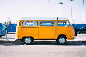 Yellow Car Van old