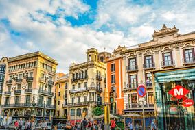 colorful architecture in Barcelona