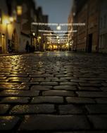 paved decorated streets in Tallinn