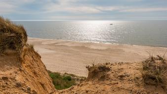 sandy beach on Sylt island, Germany