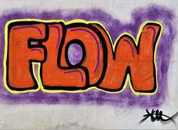 Graffiti Spray flow drawing