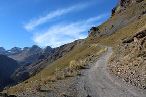 road among the mountains in the Elbrus region