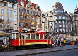 CafÃ© Prague red tram