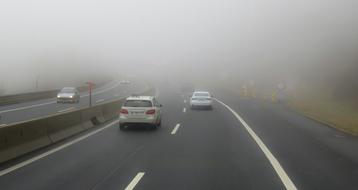 Traffic Auto Highway fog