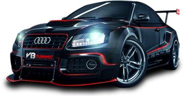 lux car black audi