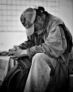 People Homeless monochrome