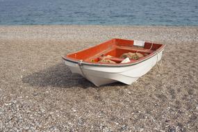 red white Boat