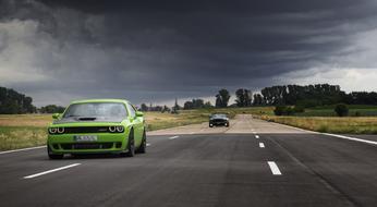 green Shelby Muscle Car