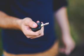 Key Car in Hand